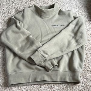 Essentials Fear Of God Mock Neck Sweatshirt Kids XL Pistachio